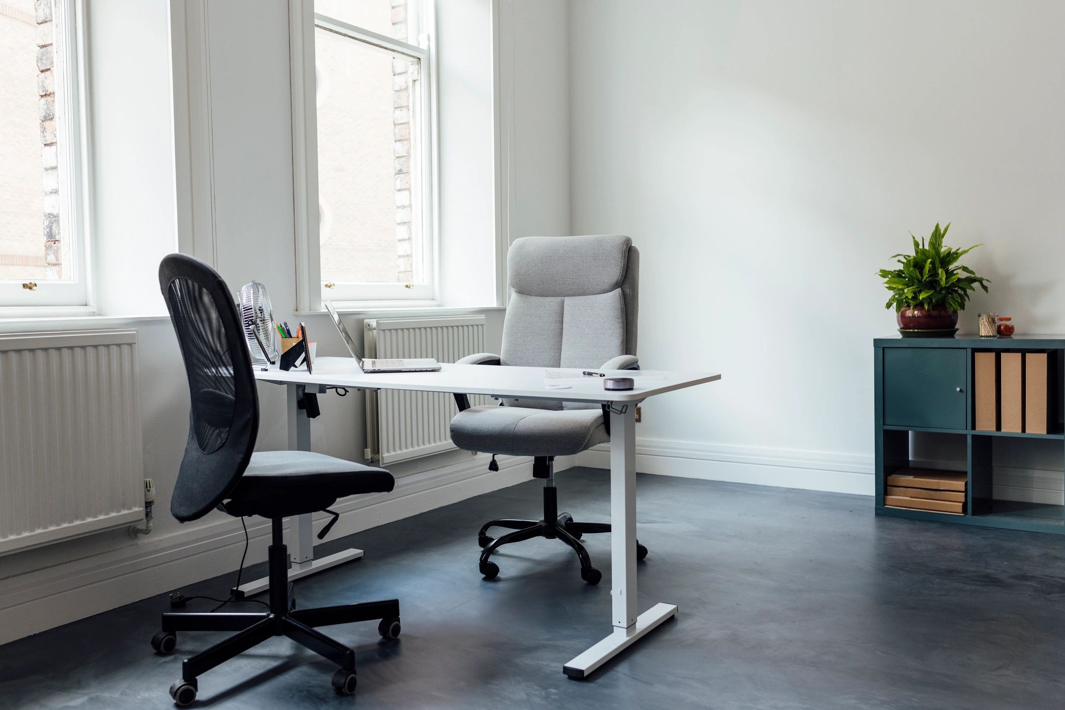 Professional office environment representing business network support